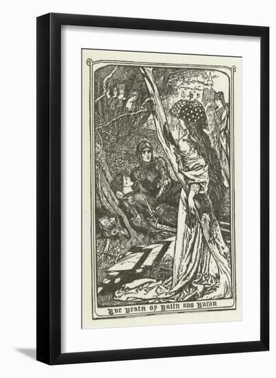 The Death of Balin and Balan-Henry Justice Ford-Framed Giclee Print