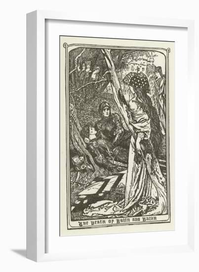 The Death of Balin and Balan-Henry Justice Ford-Framed Giclee Print