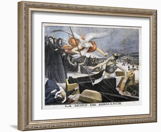 The Death of Bismarck, 1898-F Meaulle-Framed Giclee Print