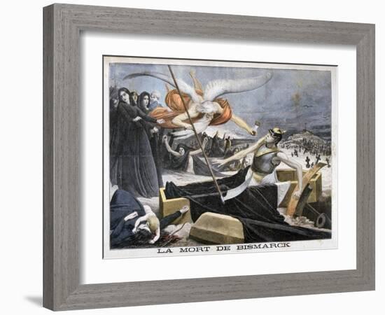 The Death of Bismarck, 1898-F Meaulle-Framed Giclee Print