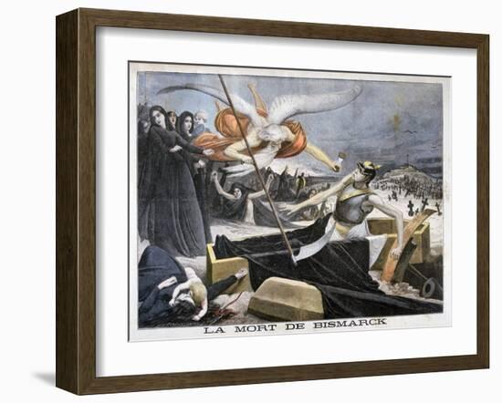 The Death of Bismarck, 1898-F Meaulle-Framed Giclee Print