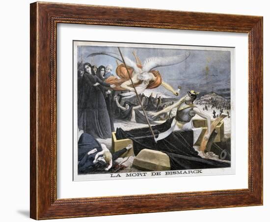 The Death of Bismarck, 1898-F Meaulle-Framed Giclee Print