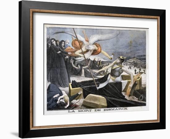 The Death of Bismarck, 1898-F Meaulle-Framed Giclee Print