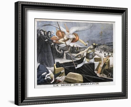 The Death of Bismarck, 1898-F Meaulle-Framed Giclee Print