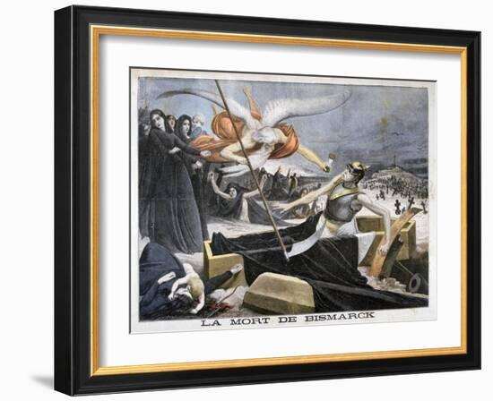 The Death of Bismarck, 1898-F Meaulle-Framed Giclee Print