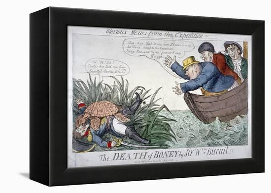 The Death of Boney by Sir Wm Biscuit!, 1809-George Cruikshank-Framed Premier Image Canvas