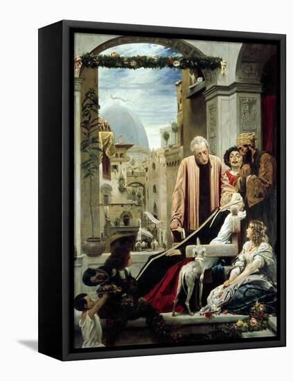 The Death of Brunelleschi, 1852-Frederick Leighton-Framed Premier Image Canvas