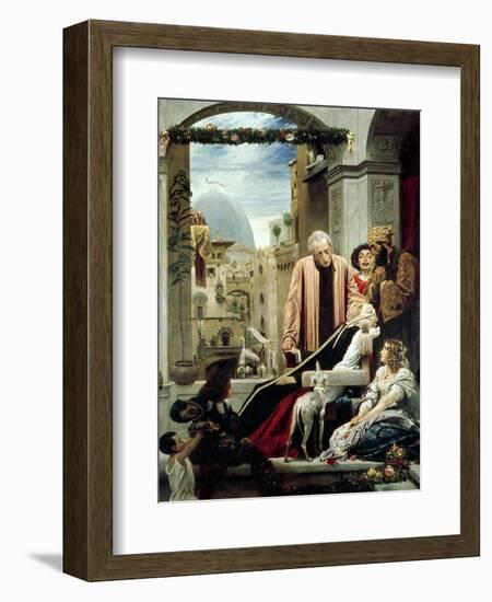 The Death of Brunelleschi, 1852-Frederick Leighton-Framed Giclee Print