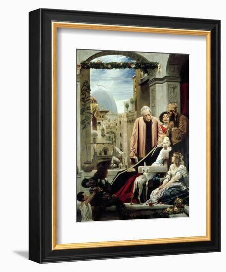 The Death of Brunelleschi, 1852-Frederick Leighton-Framed Giclee Print