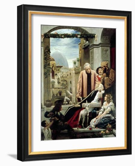 The Death of Brunelleschi, 1852-Frederick Leighton-Framed Giclee Print