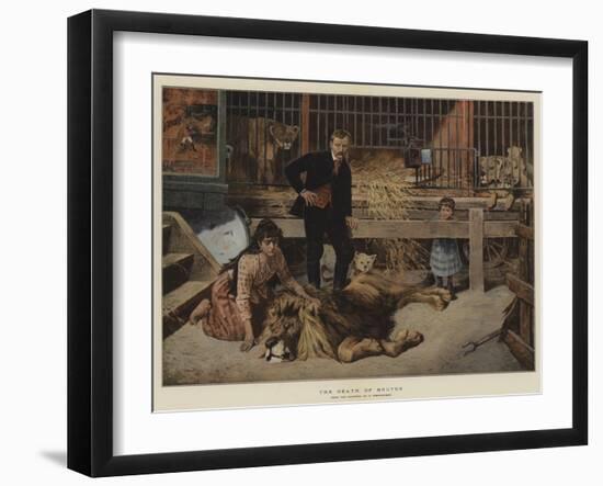 The Death of Brutus-Gustav Wertheimer-Framed Giclee Print