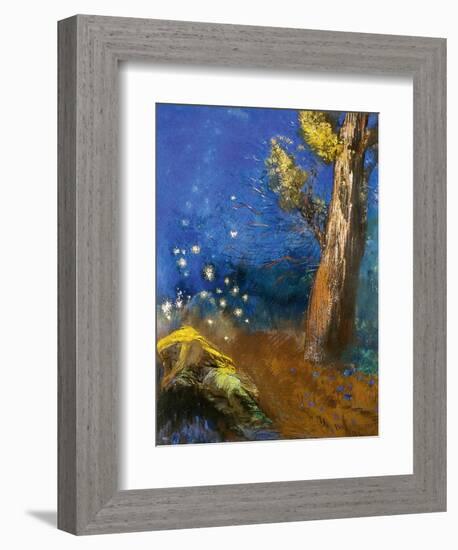 The Death of Buddha (La Mort De Bouddh)-Odilon Redon-Framed Giclee Print