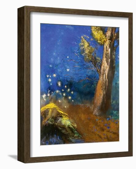 The Death of Buddha (La Mort De Bouddh)-Odilon Redon-Framed Giclee Print