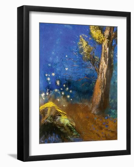 The Death of Buddha (La Mort De Bouddh)-Odilon Redon-Framed Giclee Print