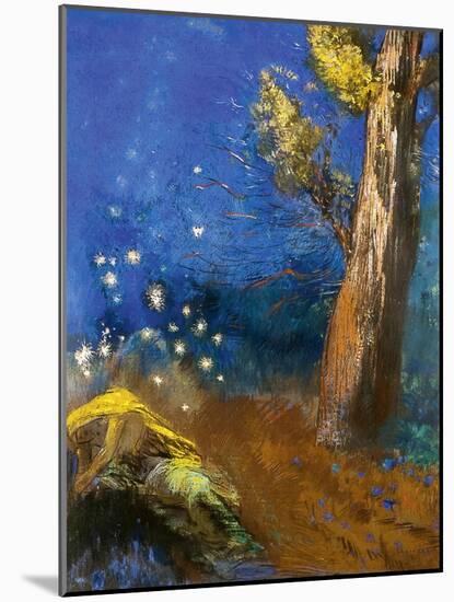 The Death of Buddha (La Mort De Bouddh)-Odilon Redon-Mounted Giclee Print