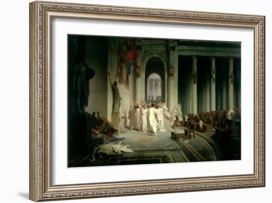 The Death of Caesar, 1867-Jean Leon Gerome-Framed Giclee Print