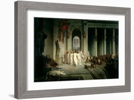 The Death of Caesar, 1867-Jean Leon Gerome-Framed Giclee Print