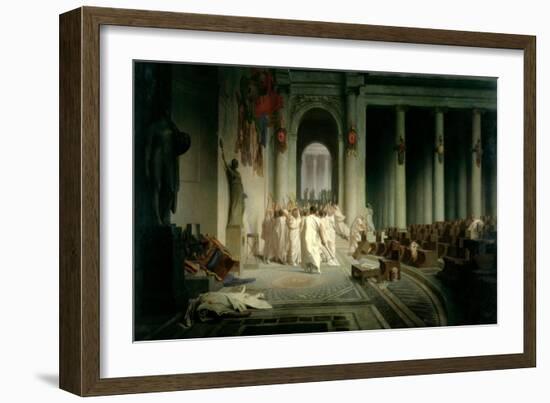 The Death of Caesar, 1867-Jean Leon Gerome-Framed Giclee Print