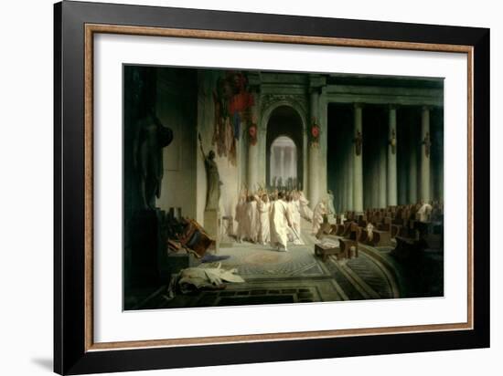 The Death of Caesar, 1867-Jean Leon Gerome-Framed Giclee Print