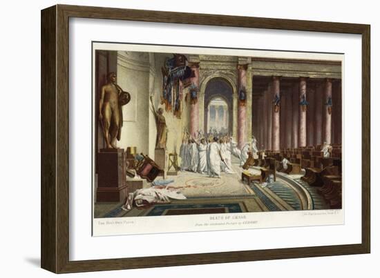 The Death of Caesar-Jean Leon Gerome-Framed Giclee Print