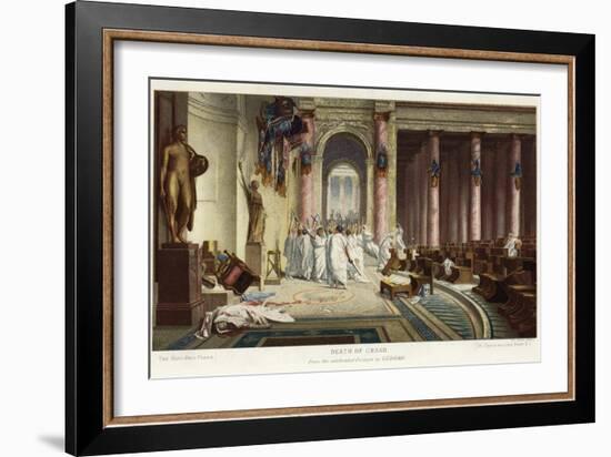 The Death of Caesar-Jean Leon Gerome-Framed Giclee Print