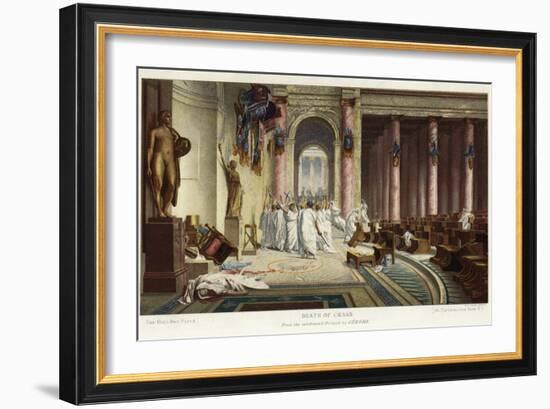 The Death of Caesar-Jean Leon Gerome-Framed Giclee Print