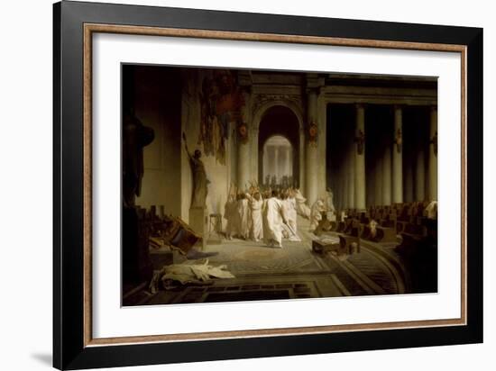 The Death of Caesar-Jean-Léon Gerôme-Framed Premium Giclee Print