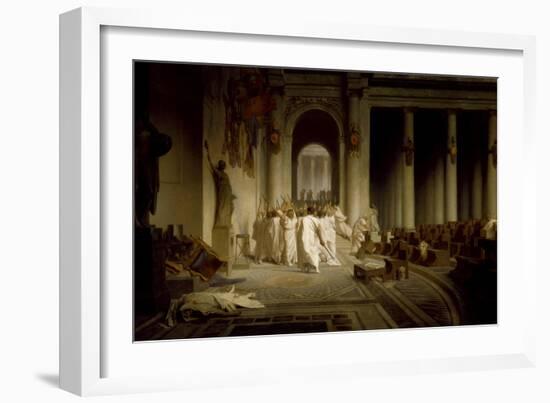 The Death of Caesar-Jean-Léon Gerôme-Framed Premium Giclee Print