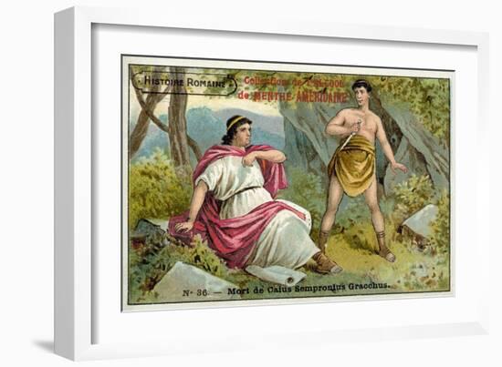 The Death of Caius Gracchus, Rome, 121 BC-null-Framed Giclee Print