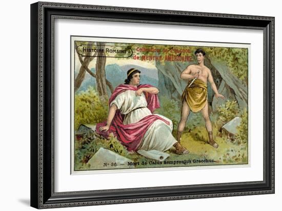 The Death of Caius Gracchus, Rome, 121 BC-null-Framed Giclee Print