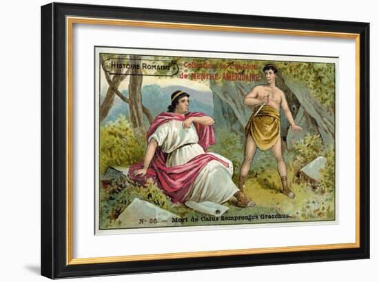 The Death of Caius Gracchus, Rome, 121 BC-null-Framed Giclee Print