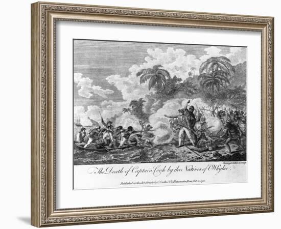 The Death of Captain Cook-null-Framed Giclee Print