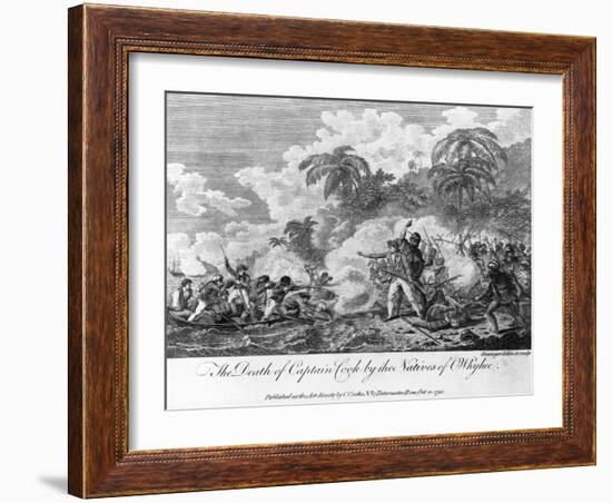 The Death of Captain Cook-null-Framed Giclee Print