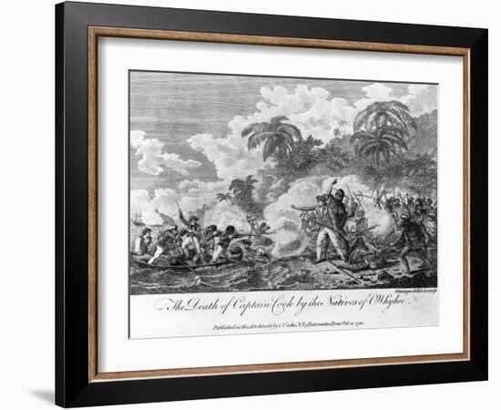 The Death of Captain Cook-null-Framed Giclee Print