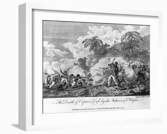 The Death of Captain Cook-null-Framed Giclee Print