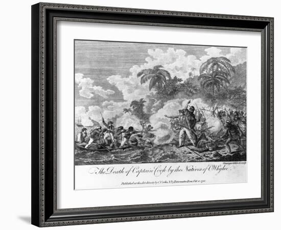 The Death of Captain Cook-null-Framed Giclee Print