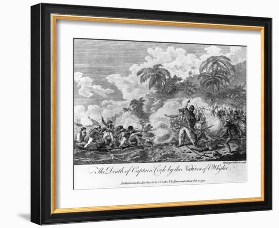 The Death of Captain Cook-null-Framed Giclee Print