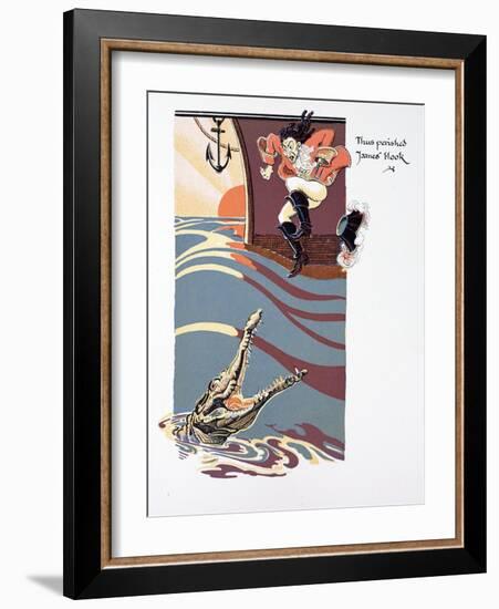 The Death of Captain Hook-null-Framed Giclee Print