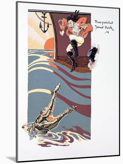 The Death of Captain Hook-null-Mounted Giclee Print