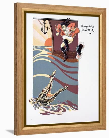 The Death of Captain Hook-null-Framed Premier Image Canvas