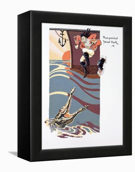 The Death of Captain Hook-null-Framed Premier Image Canvas