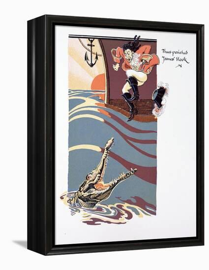 The Death of Captain Hook-null-Framed Premier Image Canvas