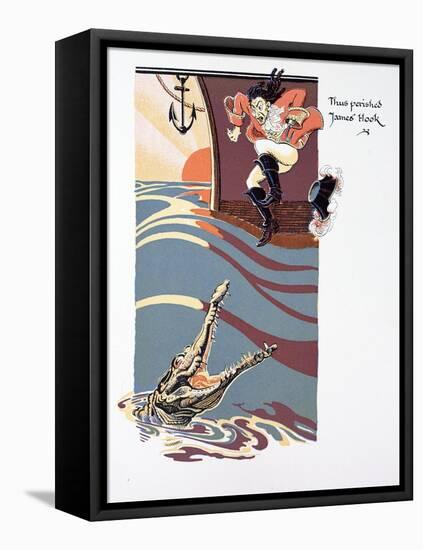 The Death of Captain Hook-null-Framed Premier Image Canvas