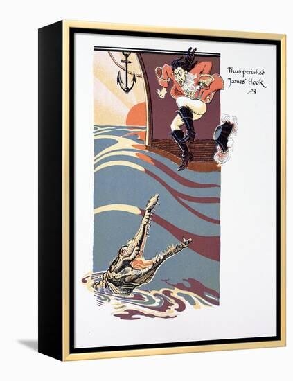 The Death of Captain Hook-null-Framed Premier Image Canvas