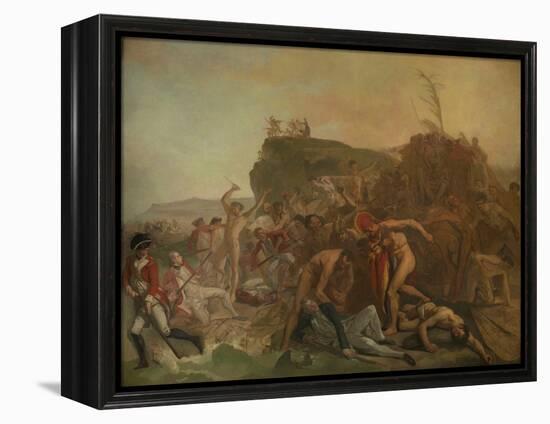 The Death of Captain James Cook, 14 February 1779, C.1795 (Oil on Canvas)-Johann Zoffany-Framed Premier Image Canvas