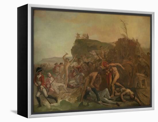 The Death of Captain James Cook, 14 February 1779, C.1795 (Oil on Canvas)-Johann Zoffany-Framed Premier Image Canvas