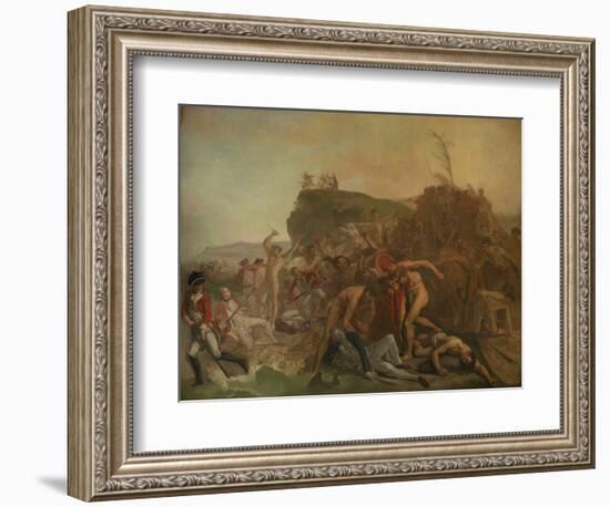 The Death of Captain James Cook, 14 February 1779, C.1795 (Oil on Canvas)-Johann Zoffany-Framed Giclee Print