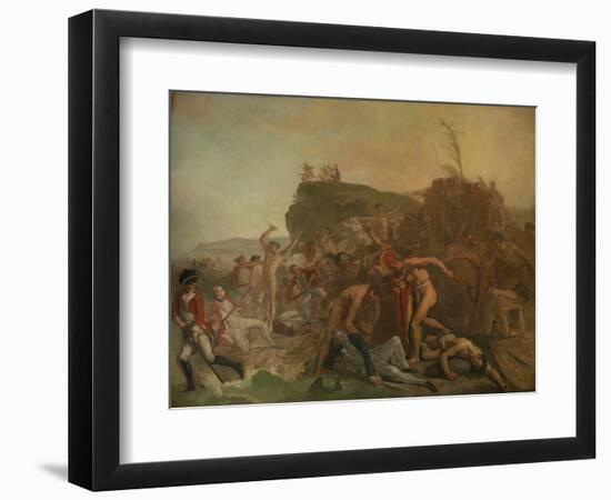 The Death of Captain James Cook, 14 February 1779, C.1795 (Oil on Canvas)-Johann Zoffany-Framed Giclee Print