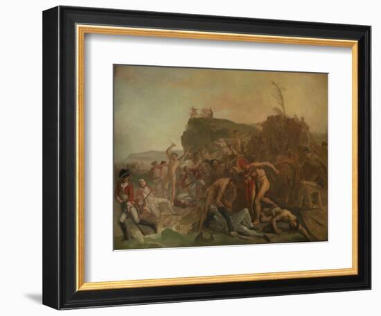 The Death of Captain James Cook, 14 February 1779, C.1795 (Oil on Canvas)-Johann Zoffany-Framed Giclee Print