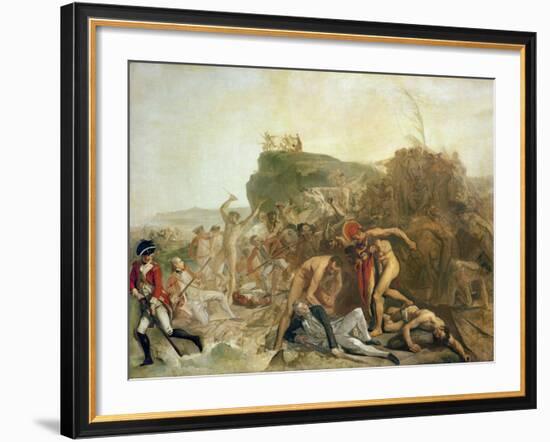 The Death of Captain James Cook, 14th February 1779-Johann Zoffany-Framed Giclee Print